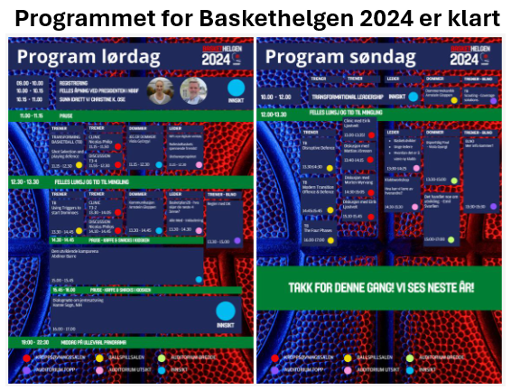 Så er programmet på plass... og her er det mye gøy å få med seg. 